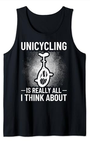 Einrad Fahrrad Lustiges Training Lernen Radfahren Tank Top