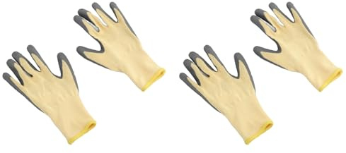 4 Pièces/2 Paires de Gants de Travail Isolants 400 V, Gants en Caoutchouc pour électricien Ignifuges avec Conception Antidérapante Adaptés aux équipements Mécaniques D'instruments