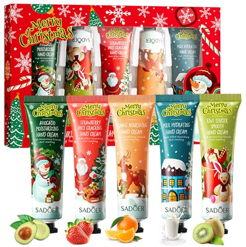 Floral assorted Hand Cream,Hand Cream Gift Sets,Enriched with Shea Butter, Deeply Hydrating & Nourishing Non-Greasy Natural Aloe And Vitamin E For Women Perfect Gifts (red, 5 * 30g)