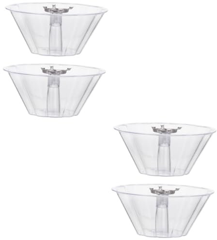 jojofuny 4piezas Aceitera Plástica Para Extractora De Cocina Recipiente De Accesorios De Campana Extractora Fácil De Limpiar y Reutilizable