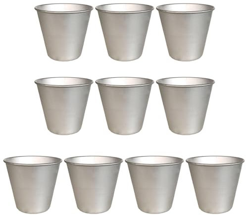 Paquete con 10 moldes antiadherentes para tartas occidentales, moldes de aluminio para magdalenas, pequeños huevos, moldes para tartaletas, herramientas de cocina prácticas