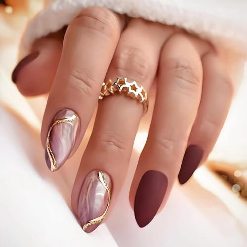 Lilbitty Lilbitty 24-Stück Set Press On Nails, Mit Glänzendem Glitzer, Künstliche Nägel Zum Aufkleben, Leicht Anwendbare Kunstnägel, Ideal Für Jede Gelegenheit