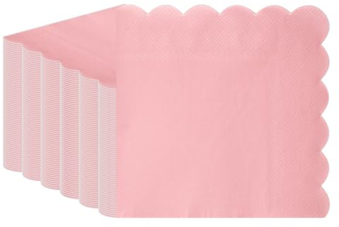 CEILIWEN - 100 tovaglioli rosa, 33 x 33 cm, morbidi tovaglioli di carta in tinta unita, per compleanni, matrimoni, cocktail, baby shower ed eventi speciali