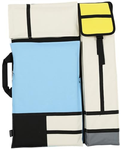 Pesoncarl Kunsttasche, wasserdichtes Hochleistungs-Oxford-Stoff 8K Art Portfolio Hülle, Mehrfach-Tischett-Rucksack mit einstellbarem Riemen zum Skizzieren von Malvorräten