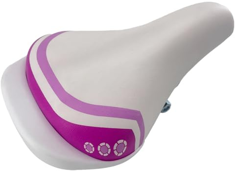EIRONA Sella larga per bicicletta per bambini 12 14 16 18 pollici, comoda sella di ricambio per bici da ragazza, adatta per reggisella da 22,2 mm, accessori per bicicletta per bambini, rosa