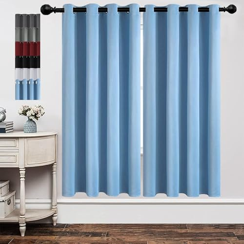 Tende insonorizzate anti-UV, 190 x 130 cm, per camera da letto e cucina, isolamento termico, resistenti al freddo, riduzione del rumore, risparmio energetico, decorazione per la casa