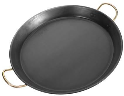 Amosfun Sartén Gruesa Antiadherente de Hierro para Panqueques y Tortillas para Desayunos y Cocina Familiar