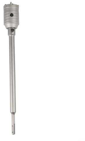 Accarugty Concrete Wall Hole Opener Kit, Drill Bit Set, Cement Stone Drilling Tool, 50X70mm Cutter Head, 330Mm Extension Bar, 110Mm Pilot Drill, Sturdy Steel(round handle)