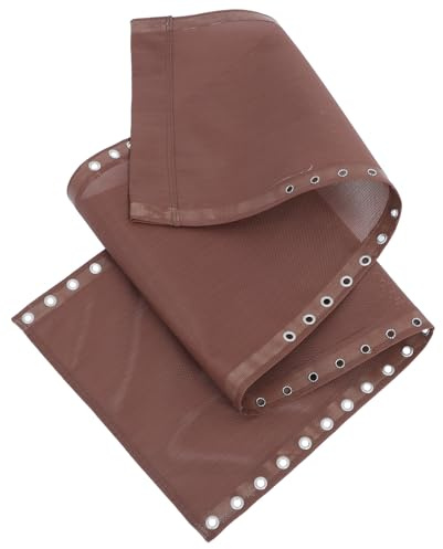 SHINEOFI Ersatzbezug für Liegestuhl Outdoor Lounge Stoff 43cm Breit Wetterfester Terrassenstuhlbezug in Kaffee mit Gurtband Faltbar und Pflegeleicht für Gartenmöbel