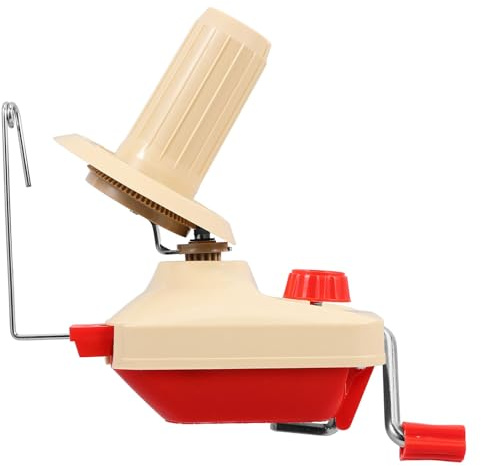 PRETYZOOM Avvolgitore in Manuale di Lana e Manovella Portatile per Filati ABS Metallo Colore Rosso Maglieria e Progetti Creativi Casa