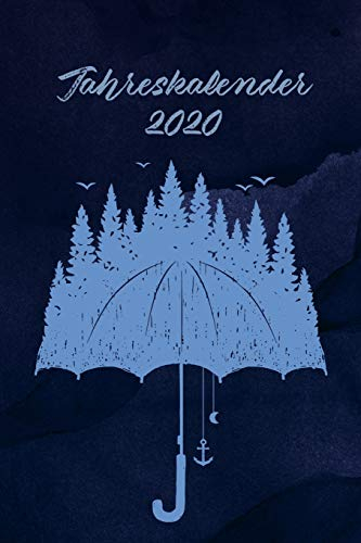 Jahreskalender 2020: 365 Tage 52 / 53 Wochen undatiert A5 Notizbuch für Notizen & Termine Wochenplaner 200 Seiten