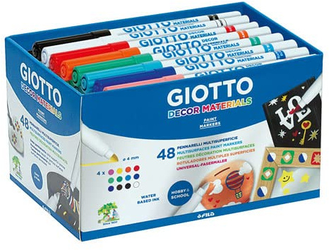 GIOTTO Filzstifte Fasermaler DECOR materials, 48 Stk. - Faserschreiber
