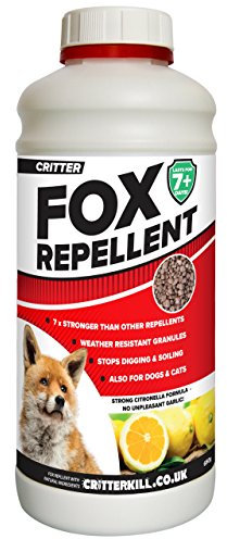 Critter Fox Repellent | Long Lasting Protection | Professional Strength | Weather Resistant (650g)