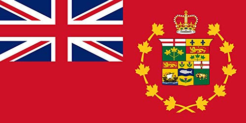 magFlags Drapeau Large Canada 1870 | Unofficial Flag of Canada from 1870 to 1873 | Drapeau Paysage | 1.35m² | 80x160cm