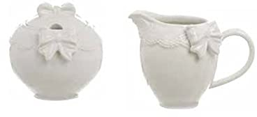 Blanc Mariclò Collezione SENTIMENTO Set/2 zuccheriera + lattiera L 12 x P 9 x H 9 cm ceramica colore bianco