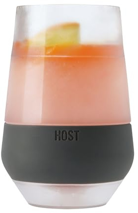 Host Taza de refrigeración Wine Freeze XL en Gris, Plástico Silicona Gel, Grey