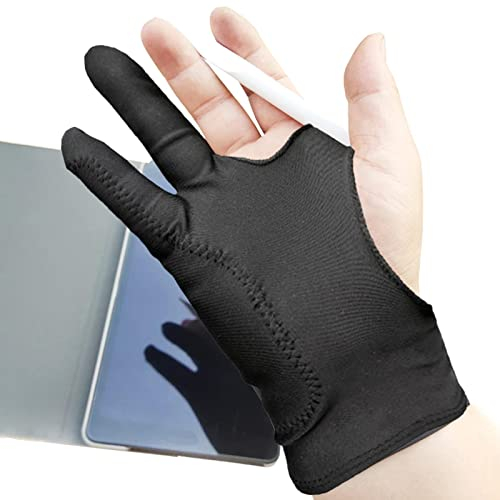 Gant de dessin pour tablette graphique Gant anti-salissure élastique Artist Palm Rejection Glove pour écran de stylet Tablette Dessin XS-L