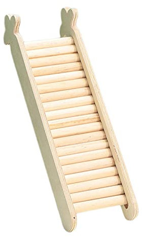 Milageto Hamster Bridge Ladder Rodents Wooden Bridge Toys Climbing Ladder for Hamsters, Guinea Pigs, Guinea Pigs And Other Small Animals, Large Ladder