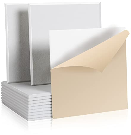 Rdutuok 12 Paquetes de Paneles Acústicos Autoadhesivos, 30 x 30 x 1cm Paneles de Espuma Insonorizados, Pared para Estudio de Grabación, Oficina, Estudio Decoración de Pared (Blanco)