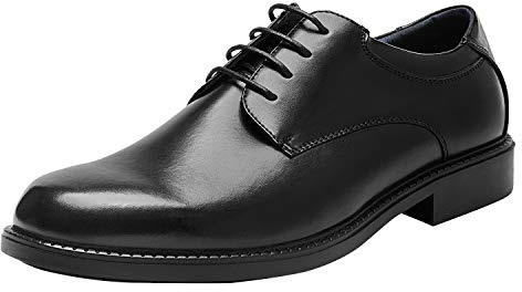 Bruno Marc Men's Formal Dress Shoes Brogues Derbys,Size 8W,Black,DOWNINGWIDE-02