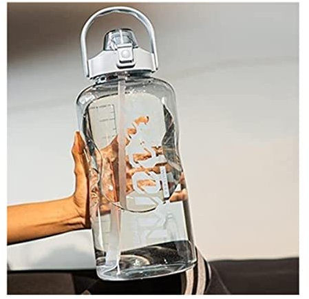Wasserflasche Trinkflasche Sportflasche Wasserflasche Mit Großem Fassungsvermögen, 1,5 L, 2,0 L, 3,8 L, Mit Griff, Outdoor, Fitnessstudio, Flaschen, Fitness, Sport, BPA-frei, Niedlicher Krug, Durchsic