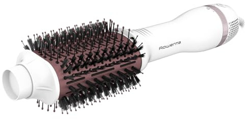 Rowenta Volumizer Spazzola ad aria calda, 3D Volume Booster, Solleva alle Radici, Modella, Esalta il Volume Naturale, Testina Ovale XL per uno Styling Altamente Efficiente, Lucentezza e Protezione Ott