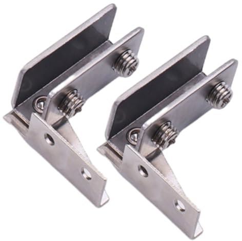 Xujuika Cerniera per Porta 'Armadio,Cerniera per Porta della libreria in Vetro | Morsetto per Cerniera in Vetro per Armadio Senza Foratura | Cerniera per Porta in Vetro Senza Telaio montata