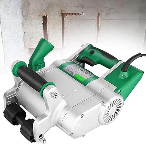 CYMYYDS Electric Wall Chaser, 25mm+35mm Wall Groove Cutting Machin, Wall Line Cutter for Cutting Slotting Red Brick, Hollow Brick, Cement Brick, Adjustable Slotting Depth