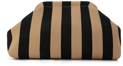 LHHMZ Pochette da spiaggia estiva da donna Frizione di gnocchi Borse intrecciate all'uncinetto Borsa casual all'uncinetto a forma di nuvola