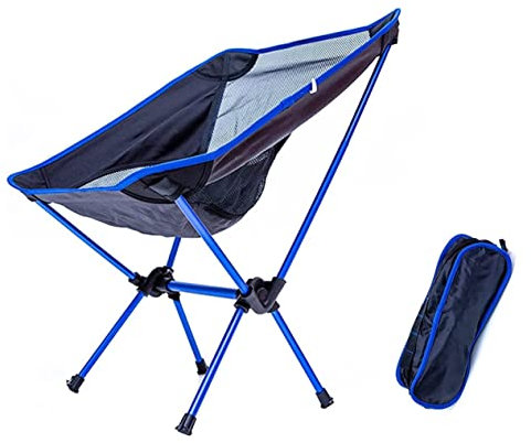 BOGAZY Campingstuhl Outdoorstuhl Outdoor-Freizeit-Strandstuhl-Rest-Mittagspause-Sitz Tragbarer Klappbarer Mesh-Stuhl Klappbarer Backpacking-Stuhl Für Camping Klappstuhl Faltstuhl Angelstuhl