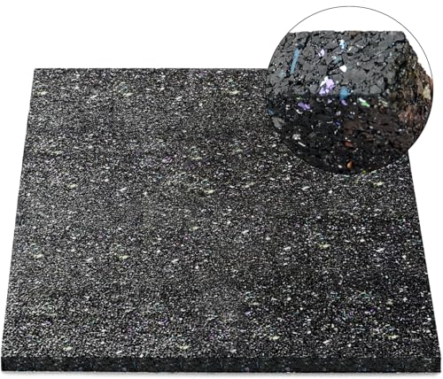 Hochwertige Antivibrationsmatte 60 x 60 x 1 cm für Waschmaschine Trockner, rutschfest, reißfest und strapzierfähig, schwarz