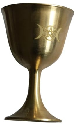 MAGICLULU Coupe Sacrée En Laiton Vintage Décoration Dautel Religieux Coupe De Sacrifice Artisanat Solide