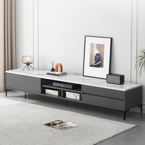 HHCTEBEC Tv-StäNder FüR Das Wohnzimmer, Modernes Entertainment-Center Mit TüR Und Offenen Regalen, Holz-Media-Tv-Konsolentisch FüR Das Schlafzimmer,A