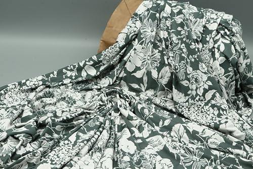 Elegant metervara tyg, 300 x 140 cm: perfekt för dekoration, kläder, hemtextilier, gör-det-själv, lapptäcke, hantverk, kreativa projekt, kläder, bordslöpare, dekorativt tyg och barntyger, blommig
