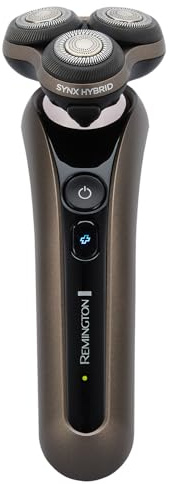 Remington Elektrischer Herrenrasierer X9 [Nass- und Trockenanwendung] 360°-Drehgelenk (flexible Scherköpfe, Detail-Trimmer, PowerSense, Batteriebetrieb, USB-Ladefunktion) drehbar XR1795