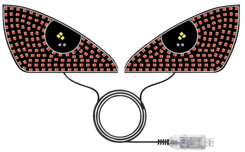 Générique Éclairage Visuel pour Voitures | Lampe LED Compacte pour Pare-Brise - Écran Flexible Programmable pour Camion & Automobile – Éclairage Personnalisé avec Effets Innovants