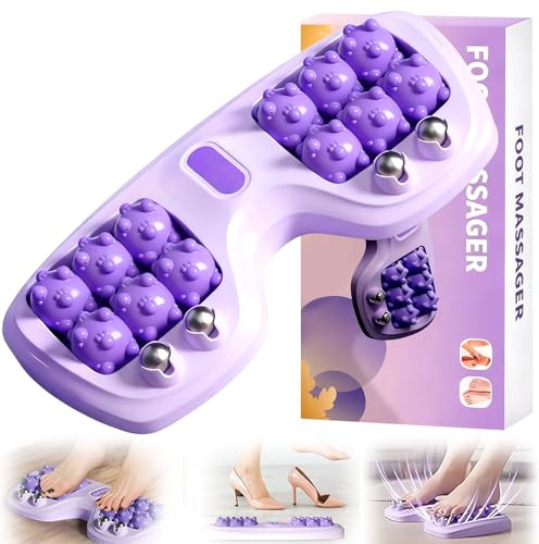 Fußmassageroller, Fußmassagegerät, Portable Double Massage Roller für Fußmassage, Fussmassagegerät Manuelles Doppel Fußmassagegerät, Massageroller Fußroller Geschenk für Frauen und Männer
