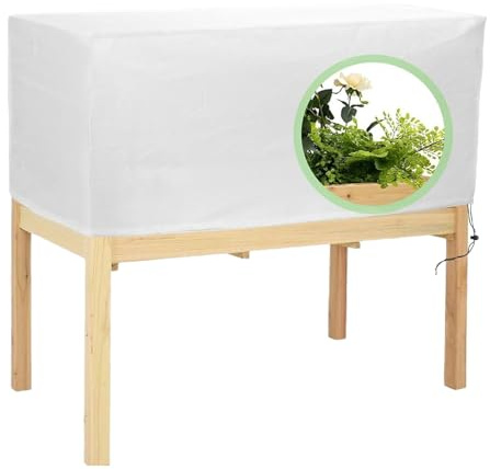 Plant Frost Cover - Paño protector rectangular, manta con cordón, red de jardín reutilizable | Envoltura para jardinera al aire libre para alféizar de ventana de balcón jardín de invierno