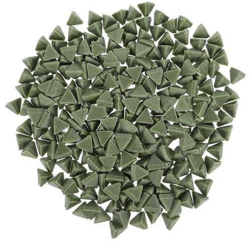 AKOOSY Materiale Abrasivo in Resina Triangolare 15x15 Mm per Burattatura Vibrante, Supporti Abrasivi Ceramici 500 G per Lucidatura e Sbavatura di Gioielli e Metalli, Accessori