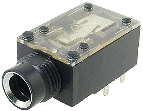 sourcing map 6.5mm 1/4 Stereo Buchse PCB Schalttafel montage Steckverbinder kabelstecker 9