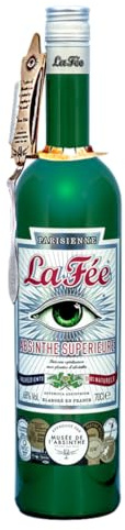 LA FEE - Parisienne Supérieure Absinthe Verte - Absinthe - 68% Alcool - Origine: France - A déguster pur ou dilué avec de l'eau - Notes de Réglisse & Plantes aromatiques - 70 cl