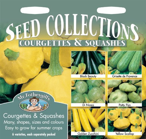 Mr Fothergills - Pictorial Packet - Vegetable - Courgette Collection - 6 Types Seeds