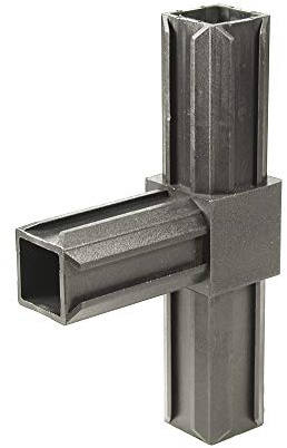 Alberts 859848 XD-röranslutning | T-stycke | Plast, svart | 20 x 20 x 1,5 mm | Uppsättning om 10