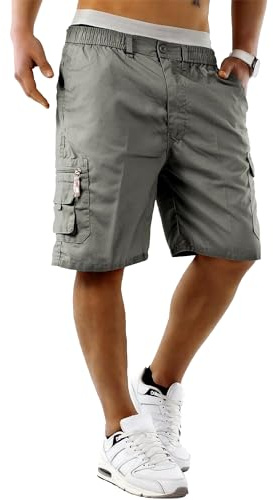 Unbranded Men's Casual Cargo Shorts, Stone Beige, S, M, L, XL, 2XL, 3XL
