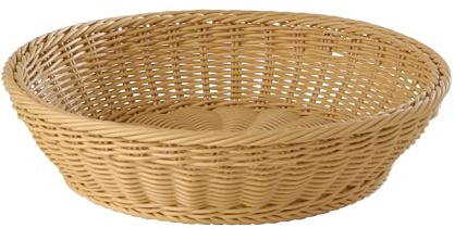 APS 50210 Korb PROFI LINE, Brotkorb, Obstkorb, Ø 37 cm, Höhe 9 cm, Polypropylen, beige