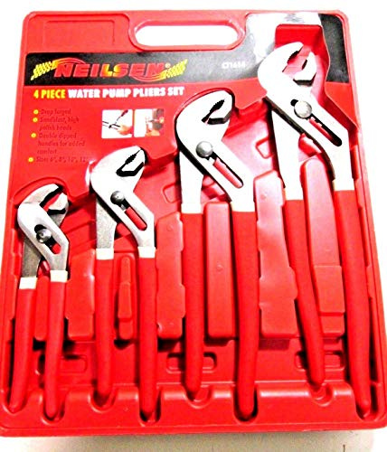 Neilsen Ct1614 Pompe à eau Lot de pinces réglable – 4 pièces – Argent (1 pièce)