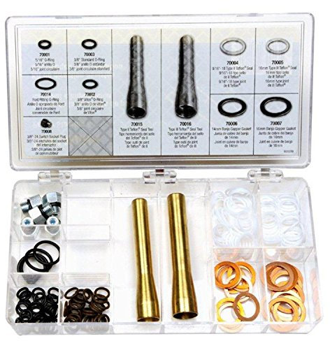 Edelmann 70013 - O-Ring, guarnizione in teflon e rondella in rame con utensili