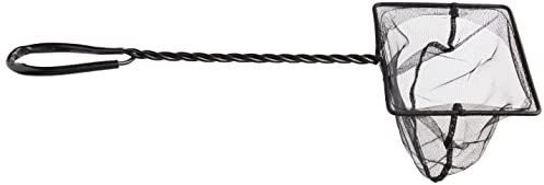 Amtra - Retino per Pesci d'Acqua Dolce o Salata, Retino Acquario in nylon a maglia fine, Manico Rinforzato, Resistente, 12X36 CM