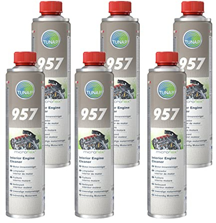 TUNAP 6 x 400 ml micrologic Premium 157 Motor de Limpieza Papelera motorölsystem Motor Limpiador Motor Limpiador Interior Sin disolventes/1 Lata Suficiente para 3 – 6 litros antifricción