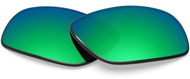 BLAZERBUCK Verres de rechange polarisés anti-sel pour lunettes de soleil Oakley Turbine OO9263, Vert émeraude - Polarisé, 0